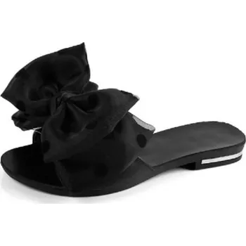 Dámské pantofle Dámské pantofle s puntíky černá 38