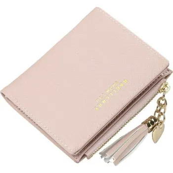 Dámská peněženka se střapcem růžová