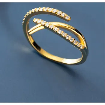 Šperk Dámský prstýnek D1535 zlatá