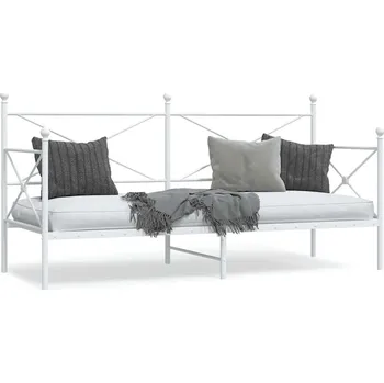 Postel vidaXL Válenda bez matrace 80x200 cm ocel [4104666] Barva: Bílá