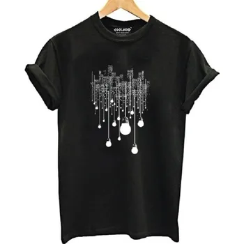 Dámské tričko Dámské tričko s potiskem B171 černá XL