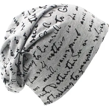 Čepice Čepice s potiskem J2991 šedá