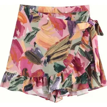 Dámská sukně Dámská zavinovací mini sukně barevná A1176 M