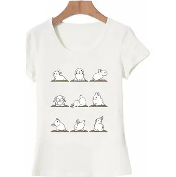 Dámské tričko Dámské tričko s potiskem králíků XL