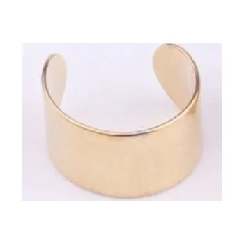 Náušnice Dámská hladká záušnice zlatá