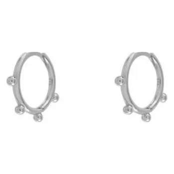 Náušnice Dámské kruhové náušnice R23 stříbrná 4