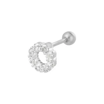 Náušnice Dámské náušnice pecky R56 stříbrná 9