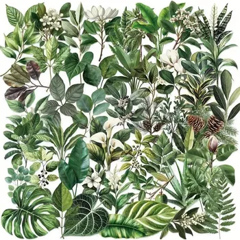 samolepka Samolepky se zeleným listem