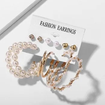 Náušnice Dámské náušnice 6 párů G289 3