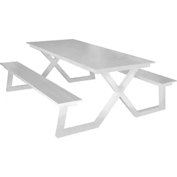 Zahradní sestava Zahradní piknikový set DARBY bílý