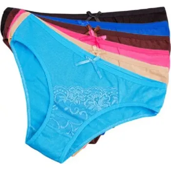 Dámské spodní prádlo Dámské krajkové kalhotky - 3 ks M 3