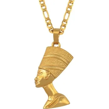 Náhrdelník Dámský náhrdelník Nefertiti zlatá 45 cm