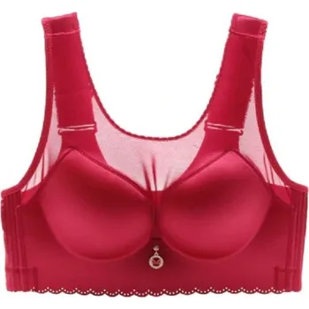 Dámské spodní prádlo Dámská vyztužená podprsenka - Plus size červená 80C