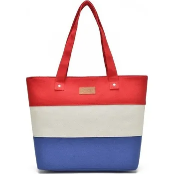 Kabelka Dámská plátěná kabelka M1679 červená