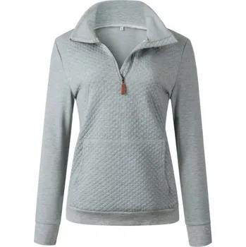 Dámská mikina Dámská mikina se vzorem A57 světle šedá XL