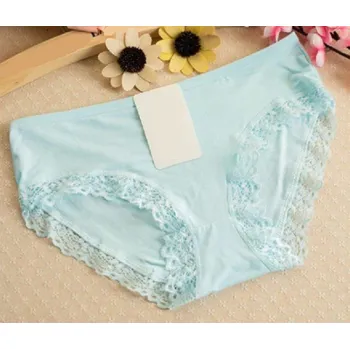 Kalhotky Dámské kalhotky s krajkou Valentina světle modrá XL