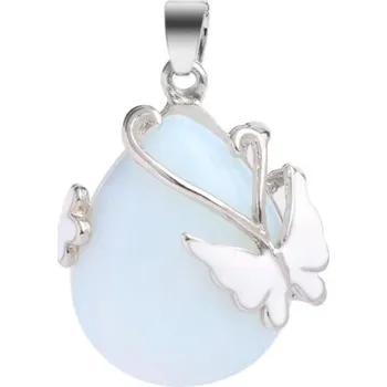 Přívěsek Dámský přívěsek s kamenem a motýlem 2