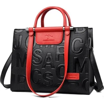 Kabelka Dámská kožená kabelka M1258 červená