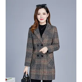 Dámský kabát Dámský kabát P2115 béžova XL