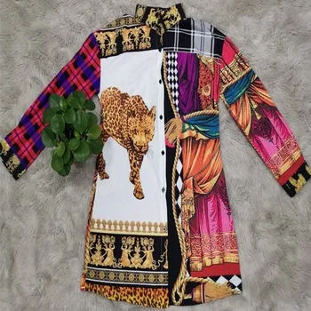 Dámská košile Dámská košile s extravagantním vzorem XL