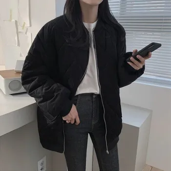 Dámská zimní bunda P1655 černá L