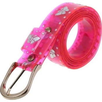 Opasek Dámský pásek s motýly tmavě růžová