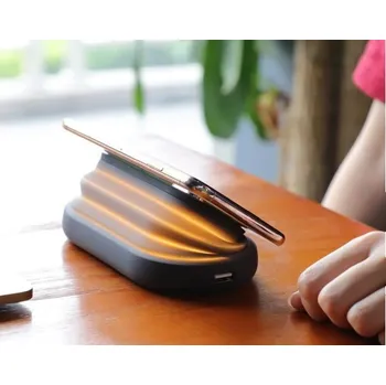 Powerbanka Bezdrátová powerbanka s noční světlem 5000 mAh černá