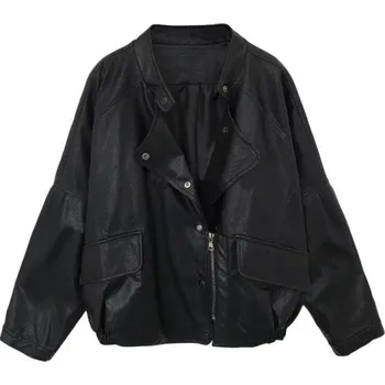 Dámská casual bunda Dámská kožená bunda P2497 XS