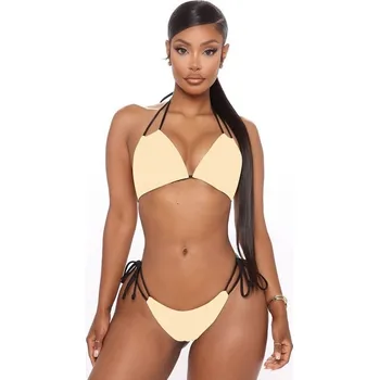 Dámské plavky Dámské bikiny P1286 béžova S