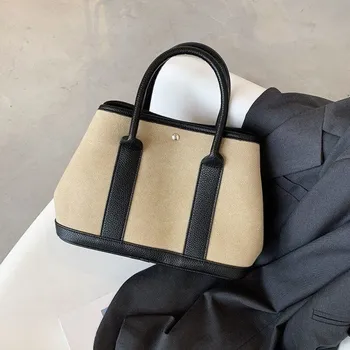 Kabelka Dámská plátěná kabelka M1818 khaki