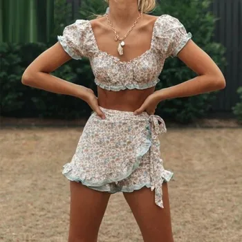 Dámská sukně Dámský crop top a sukně B1211 XL