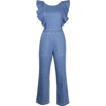 Dámský overall Dámský džínový overal s volánky S