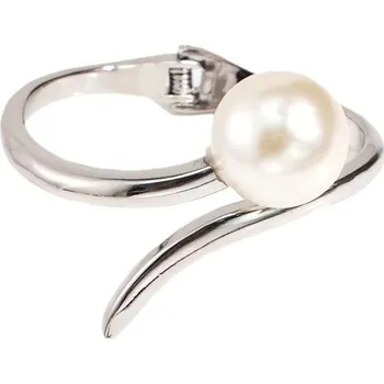 Náramek Dámský otevřený náramek s perlou H552 stříbrná