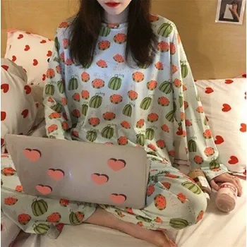 Dámské noční prádlo Dámské pyžamo P3034 M 2