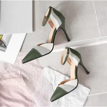 Dámské lodičky Dámské lodičky J1124 zelená 36