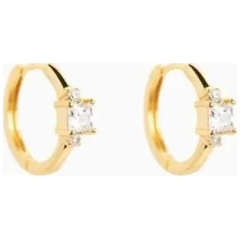 Náušnice Dámské kruhové náušnice R55 zlatá 3