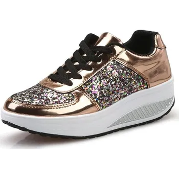 Dámské tenisky Dámské sportovní tenisky A909 zlatá 37