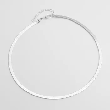 Náhrdelník Dámský náhrdelník D119 stříbrná 32 cm