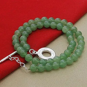 Šperk Dámský perlový náhrdelník G594 zelená