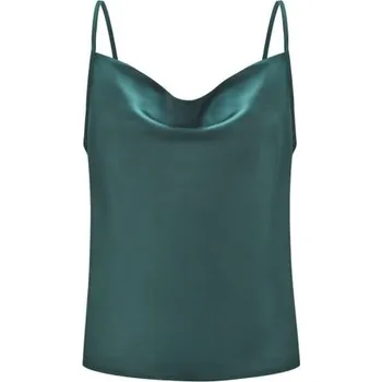 Dámské lesklé tílko zelená M