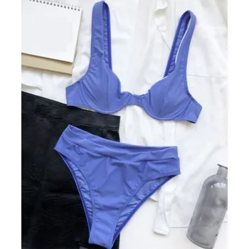 Dámské plavky Dámské bikiny P1253 světle modrá M