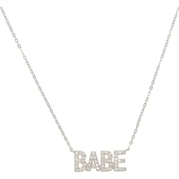 Náhrdelník Dámský náhrdelník boss a babe stříbrná 2