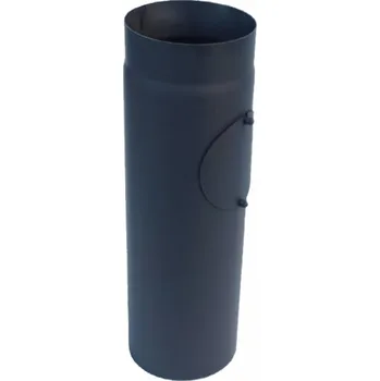 Kouřovod Roura černá 120mm/500mm čistící otvor