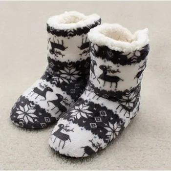 Dámské pantofle Dámská domácí obuv - Vánoční papuče šedá 35