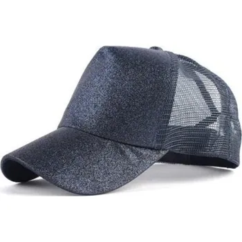 Kšiltovka Dámská síťovaná kšiltovka se třpytkami tmavě modrá