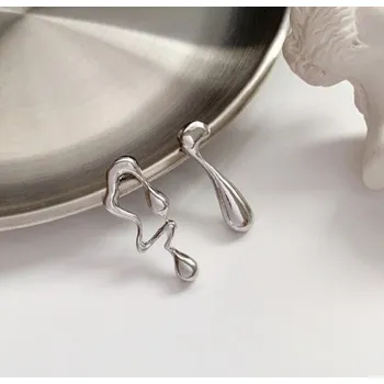 Náušnice Dámské visací náušnice G802 stříbrná