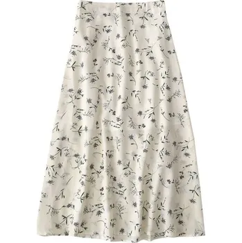 Dámská sukně Dámská sukně s květinami A1968 krémová M