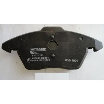 Brzdová destička Sada brzdových destiček, vždy 4 kusy v sadě MOTAQUIP LVXL1231