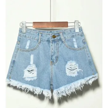 Dámské kraťasy Dámské džínové kraťasy Brunela světle modrá XXL