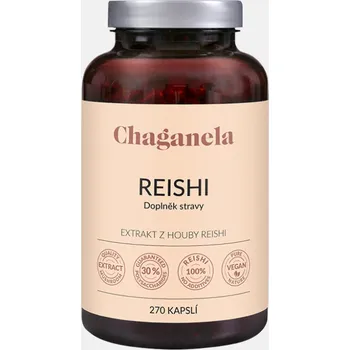 Přírodní produkt Chaganela extrakt z houby Reishi v kapslích 270 cps